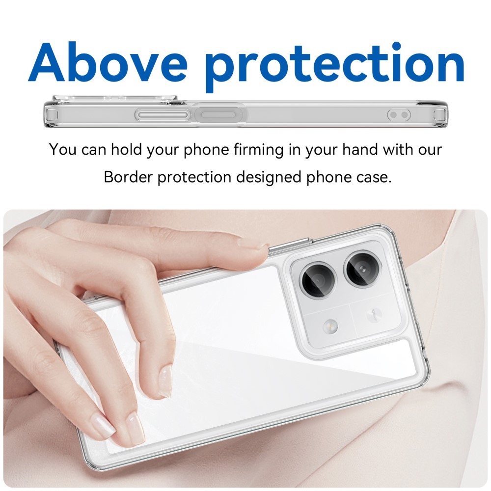 Gelový obal s pevnými zády na Xiaomi Redmi Note 13 5G - průhledný