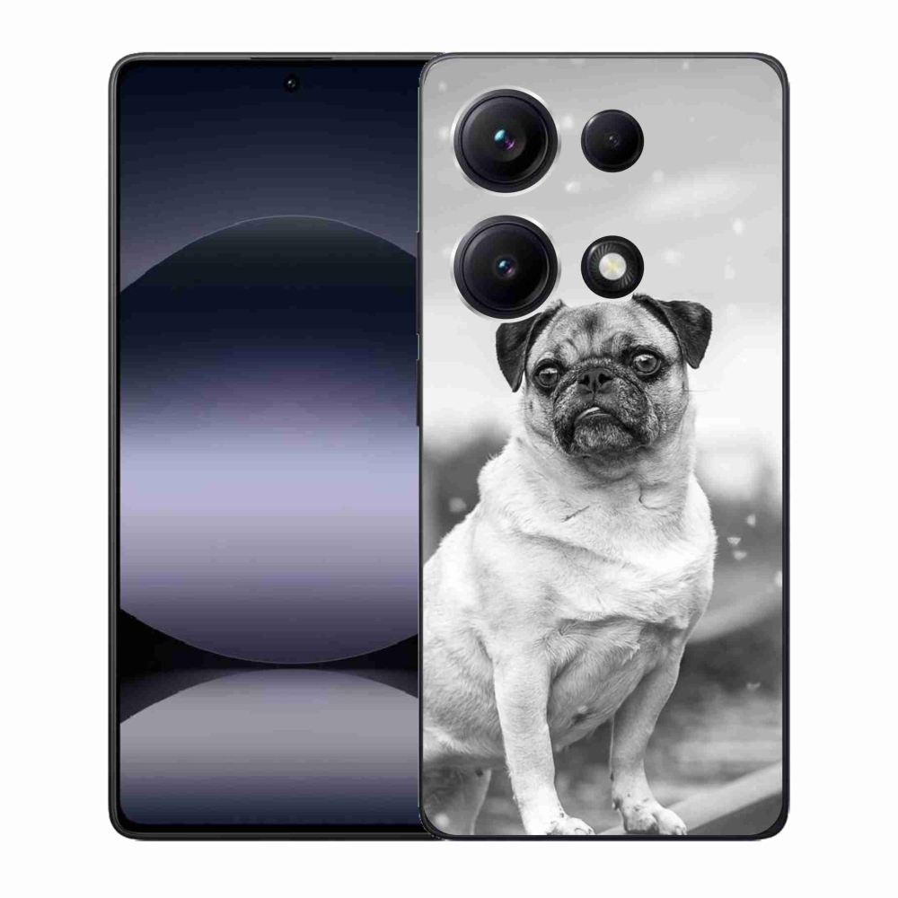 Gelový kryt mmCase na Xiaomi Redmi Note 14S - mops