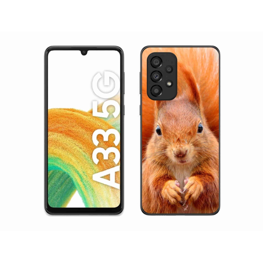 Gelový kryt mmCase na Samsung Galaxy A33 5G - veverka
