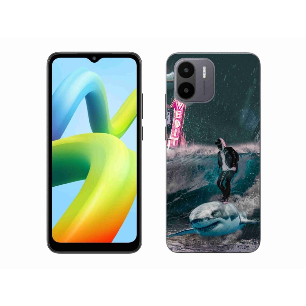 Gelový kryt mmCase na Xiaomi Redmi A1/Redmi A2 - žralok