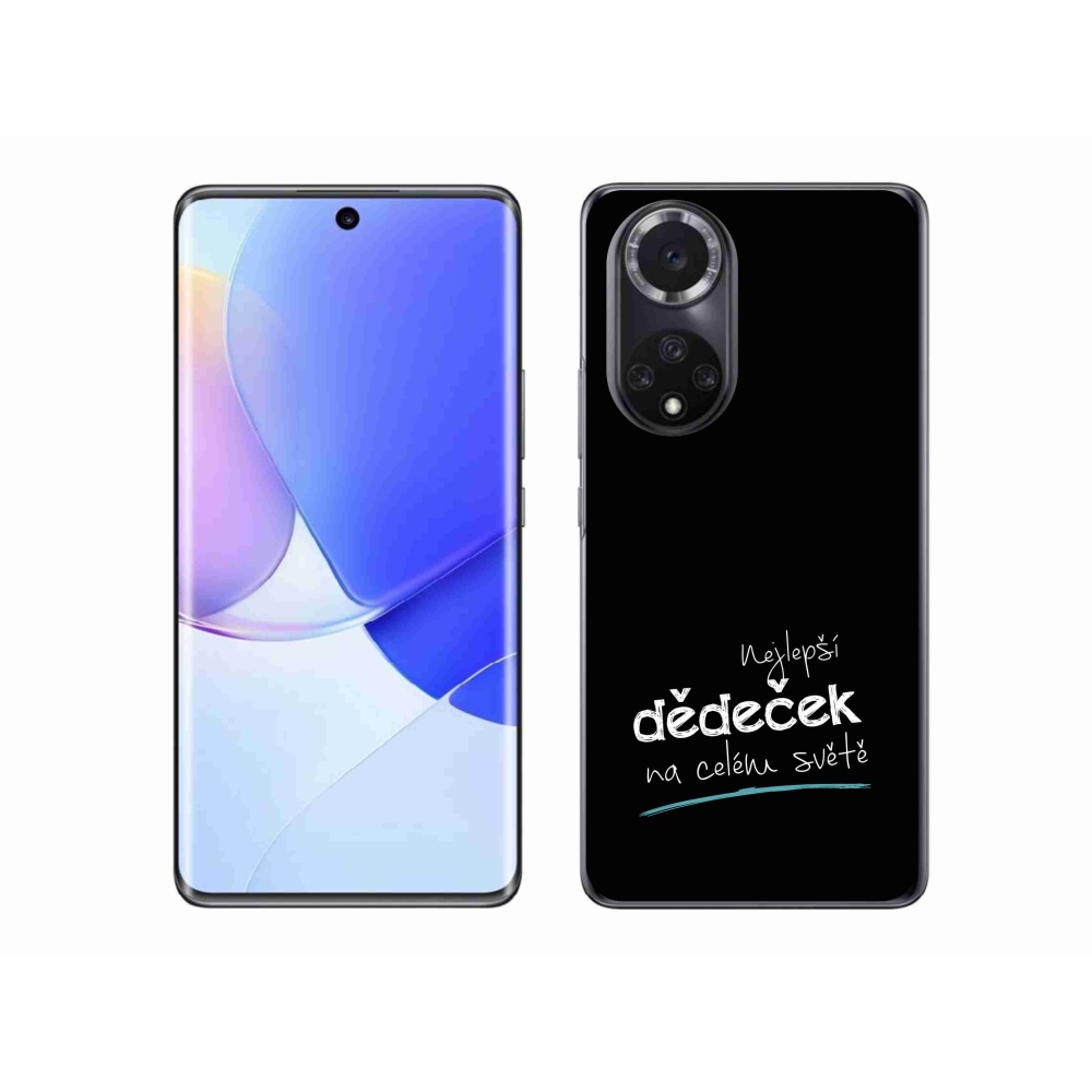 Gelový kryt mmCase na Honor 50 - nejlepší dědeček 3 černé pozadí