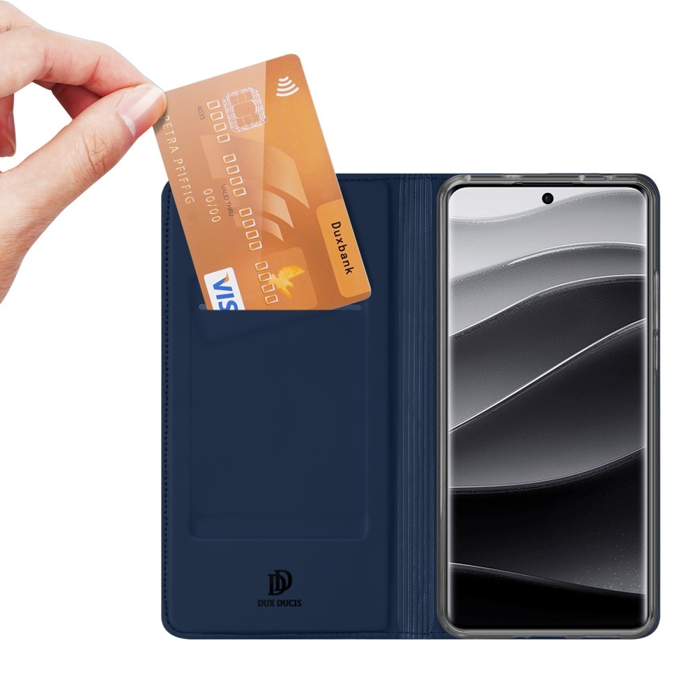DUX knížkové pouzdro na Xiaomi Redmi Note 14 Pro 5G/Poco X7 5G - tmavěmodré
