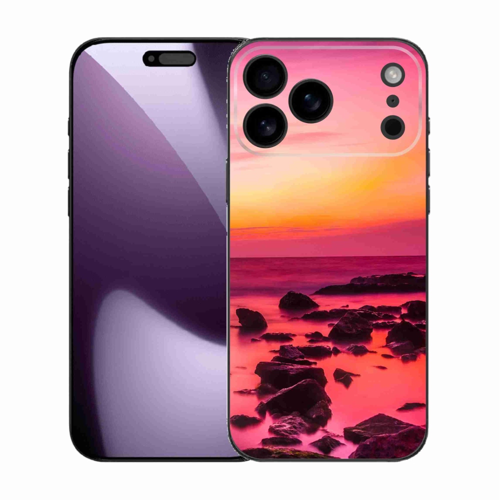 Gelový kryt mmCase na iPhone 17 Pro Max - moře a záře