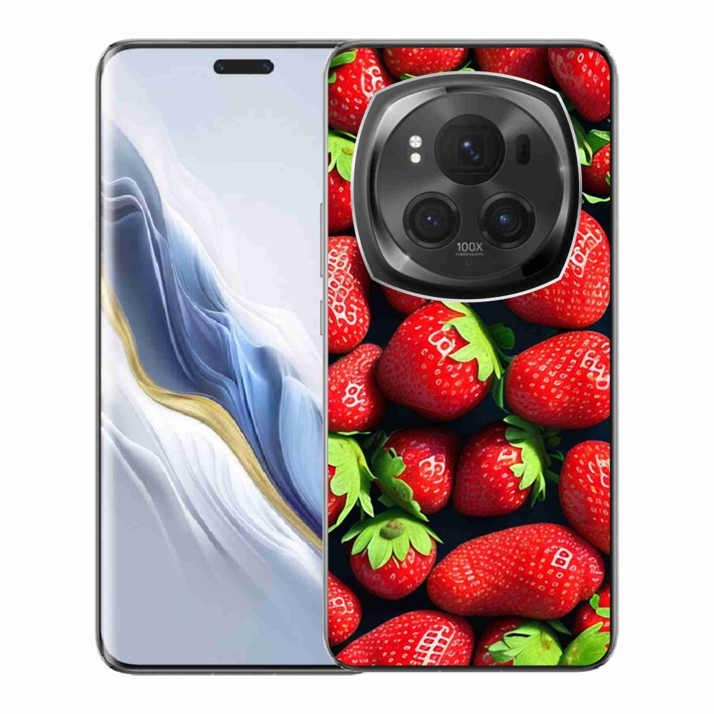 Gelový kryt mmCase na Honor Magic 6 Pro 5G - jahody