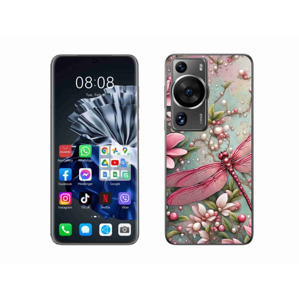 Gelový kryt mmCase na Huawei P60 Pro - vážka