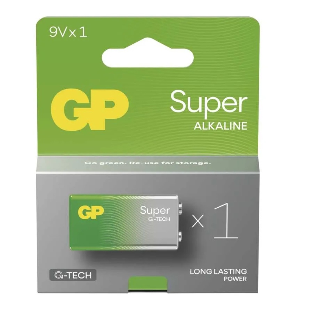 Alkalická baterie GP Super 9V (6LR61)