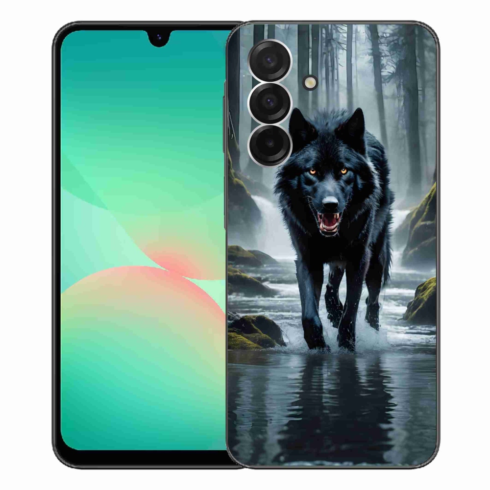Gelový kryt mmCase na Samsung Galaxy A26 5G - černý vlk