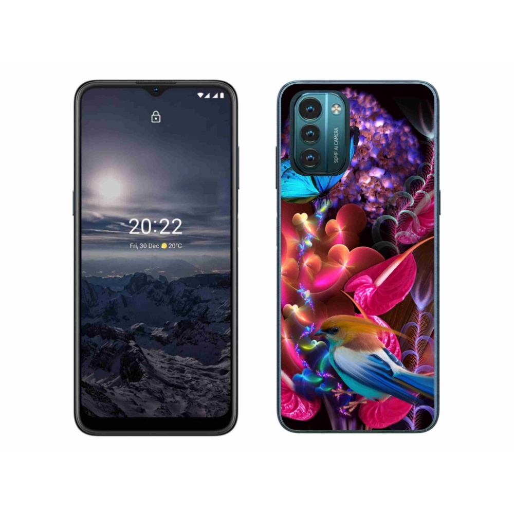 Gelový kryt mmCase na Nokia G11/G21 - barevné květiny