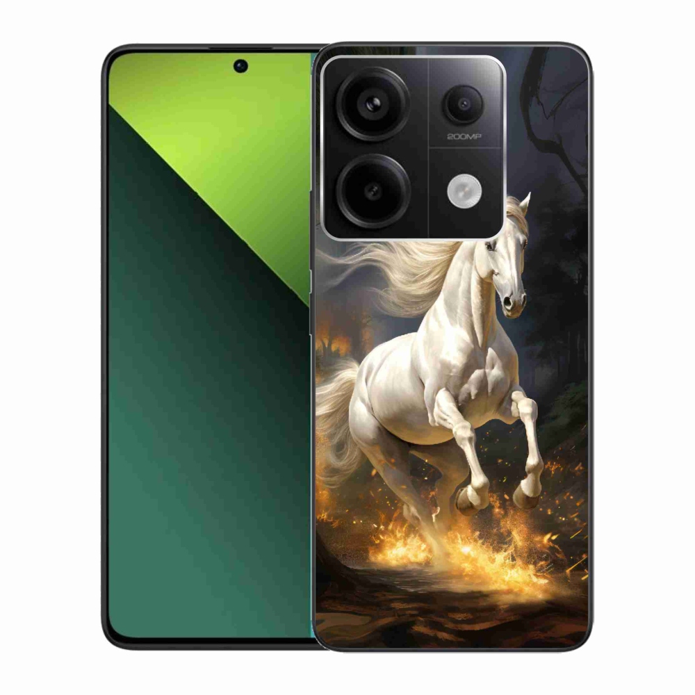 Gelový kryt mmCase na Xiaomi Redmi Note 13 Pro 5G/Poco X6 5G - bílý kůň 2