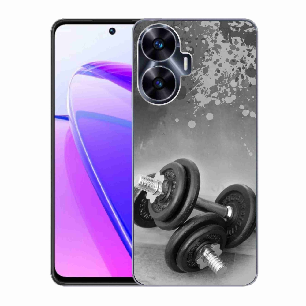 Gelový kryt mmCase na Realme C55 - činky 1