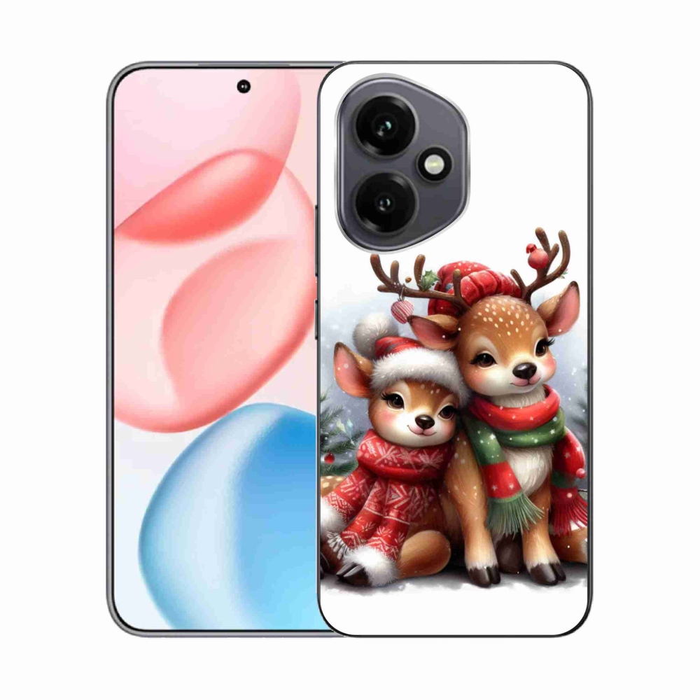 Gelový kryt mmCase na Honor 400 - vánoční sobi
