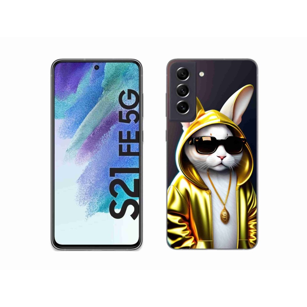 Gelový kryt mmCase na Samsung Galaxy S21 FE 5G - kočka boss