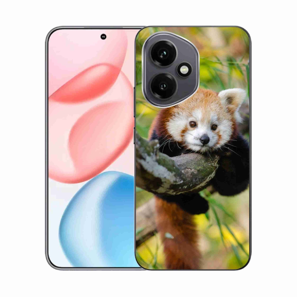 Gelový kryt mmCase na Honor 400 - panda červená
