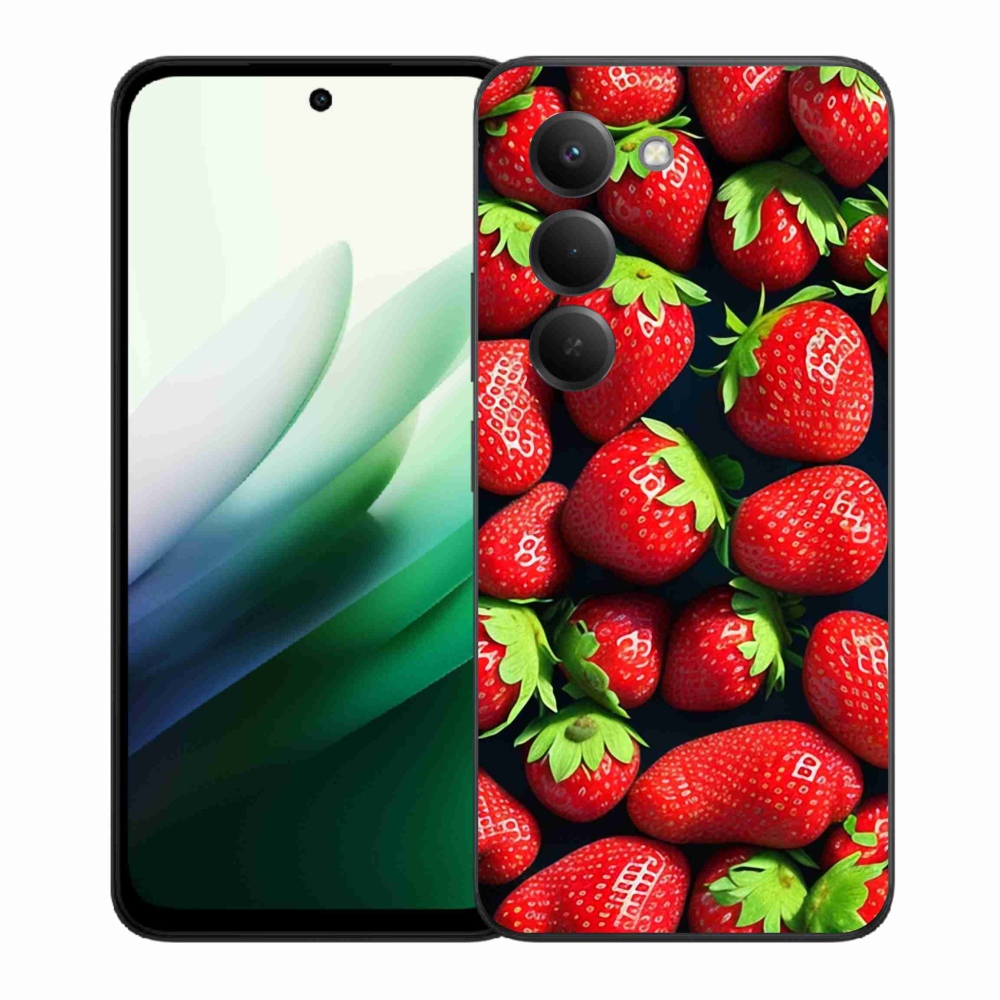 Gelový kryt mmCase na Xiaomi Redmi 15 5G (169mm) - jahody