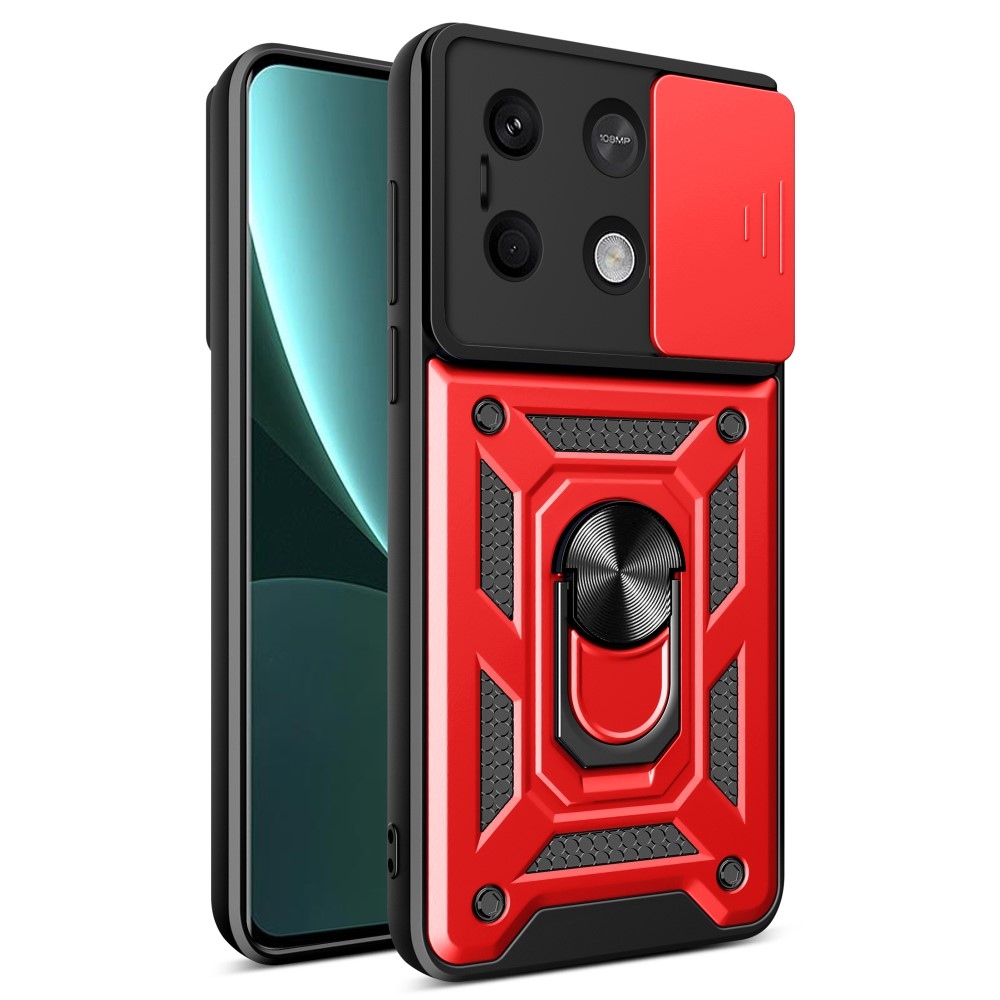 Slide odolný kryt na Xiaomi Redmi Note 13 5G - červený