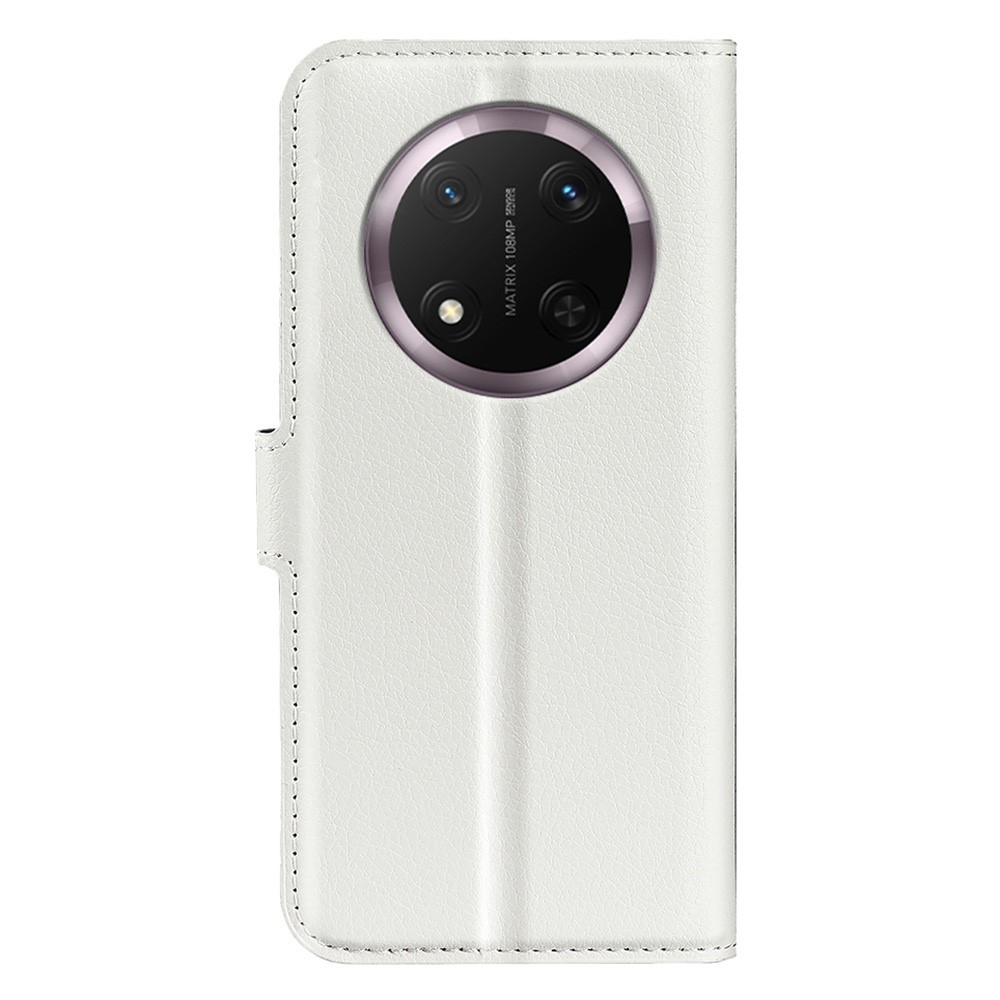 Litchi knížkové pouzdro na Honor Magic 7 Lite 5G - bílé