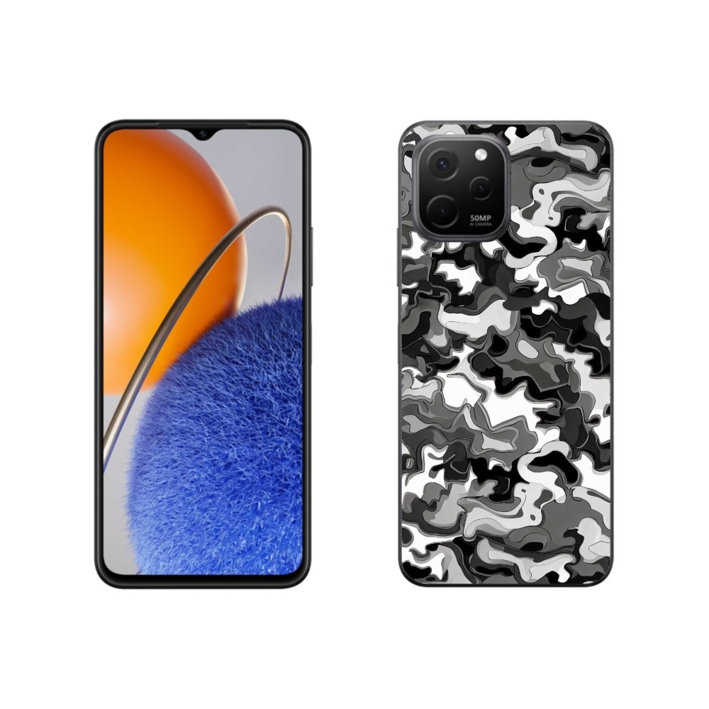 Gelový kryt mmCase na Huawei Nova Y61 - maskáčový vzor 3