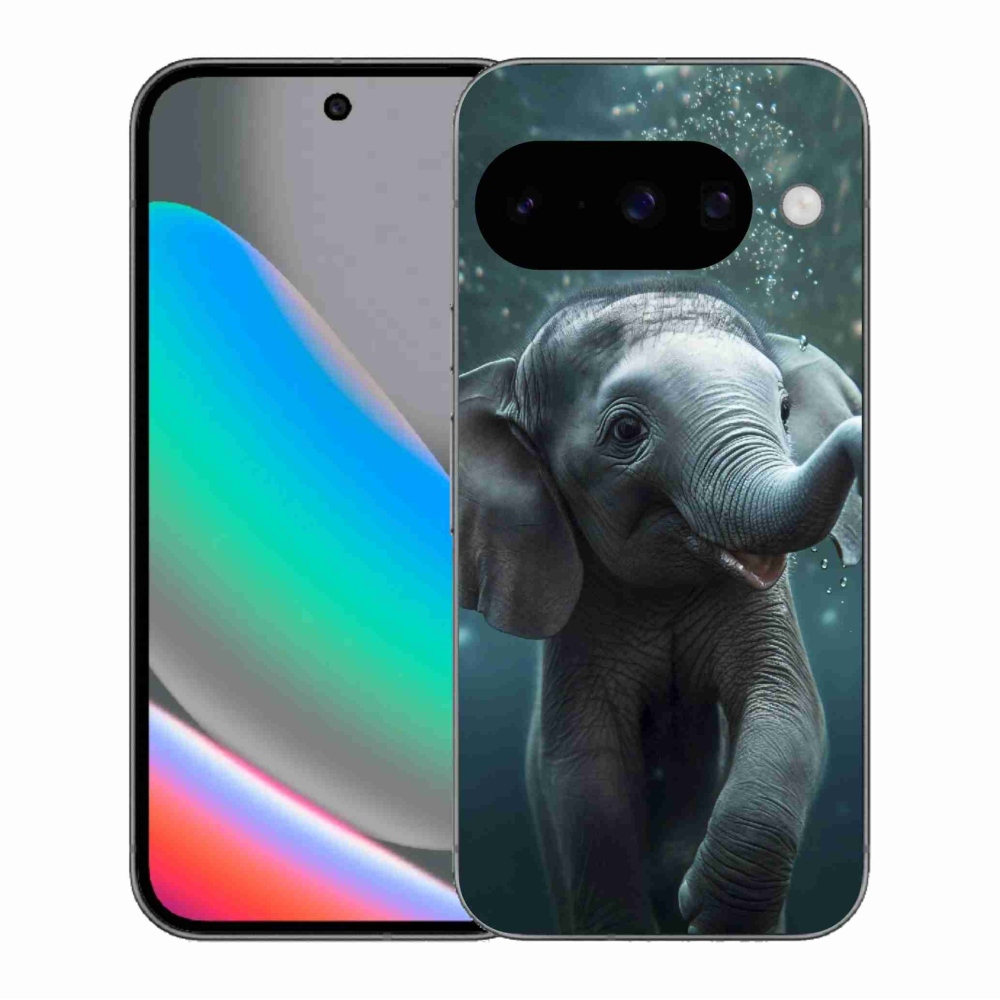 Gelový kryt mmCase na Google Pixel 10 - slůně pod vodou