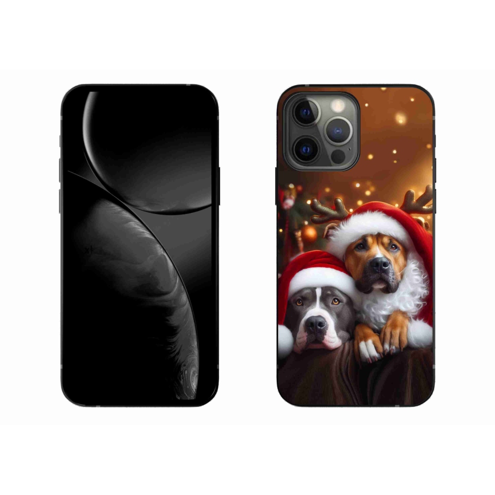 Gelový kryt mmCase na iPhone 13 Pro Max 6.7 - vánoční psi