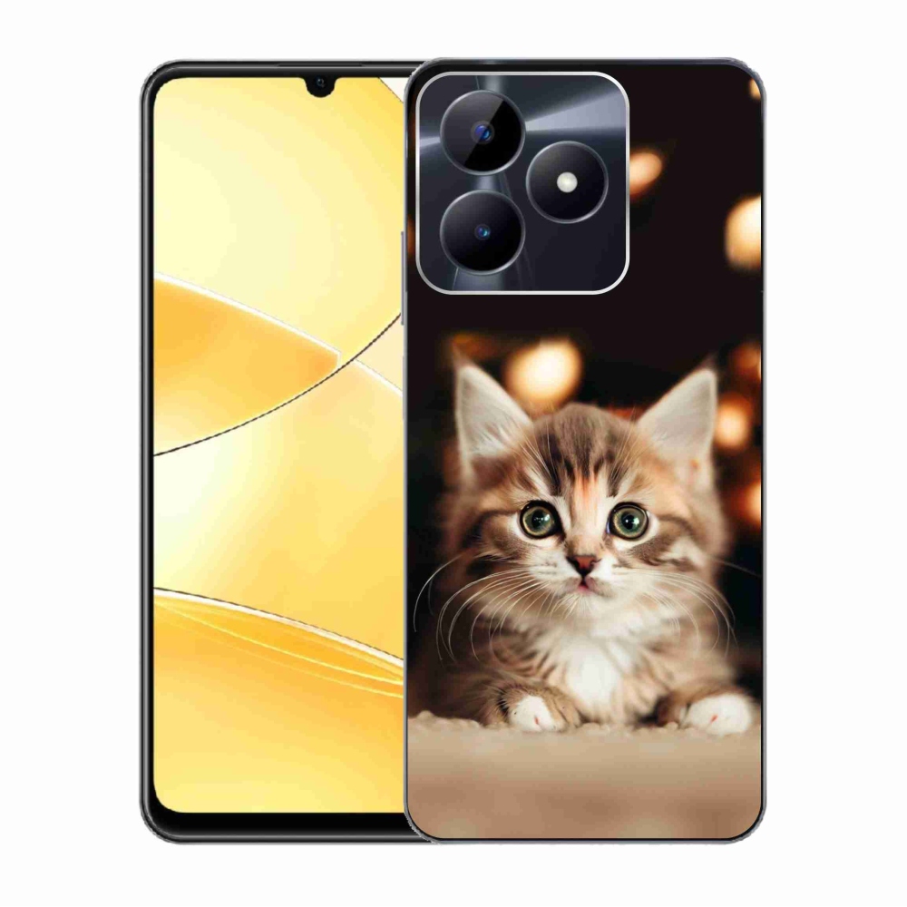 Gelový kryt mmCase na Realme C51/C53 - roztomilé kotě 2