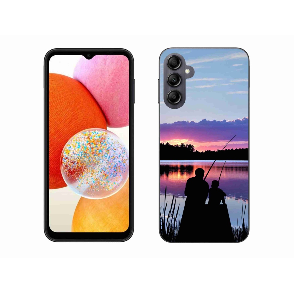 Gelový kryt mmCase na Samsung Galaxy A14 4G/5G - rybaření 2