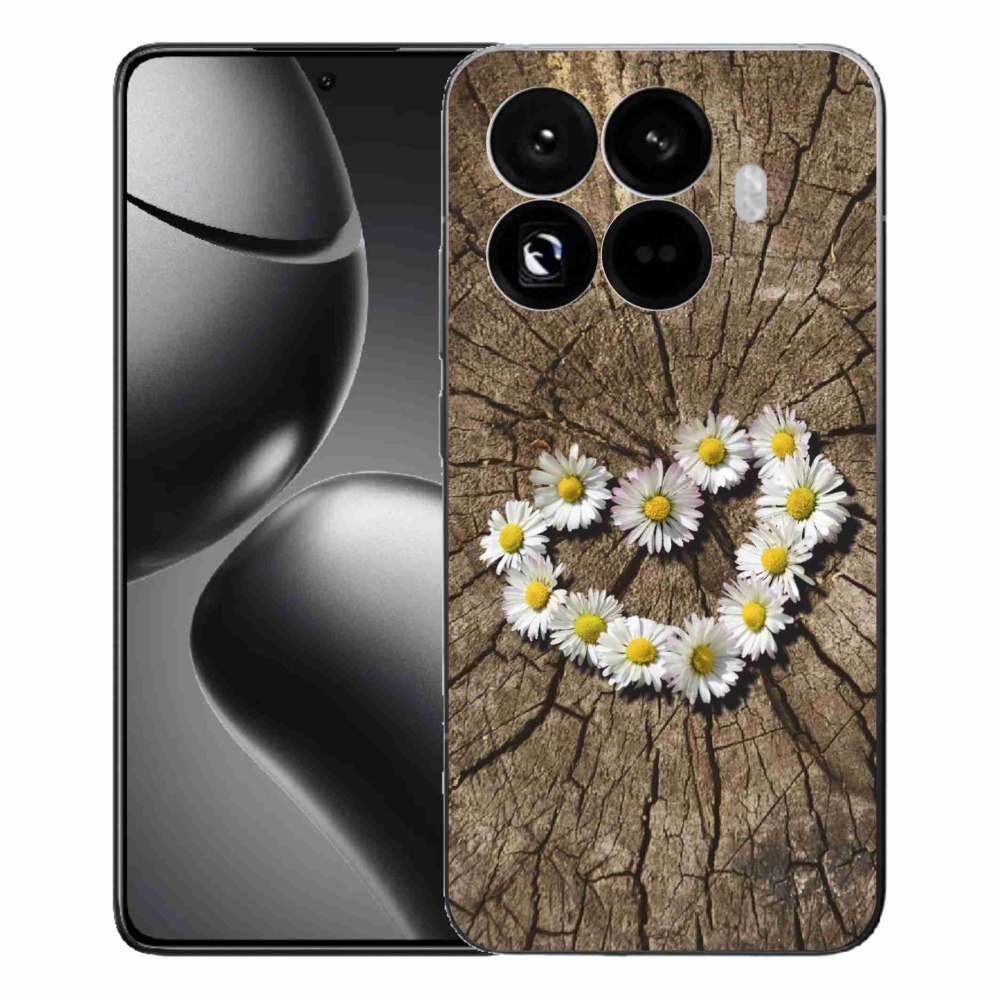 Gelový kryt mmCase na Xiaomi 15T Pro - srdce z kopretin