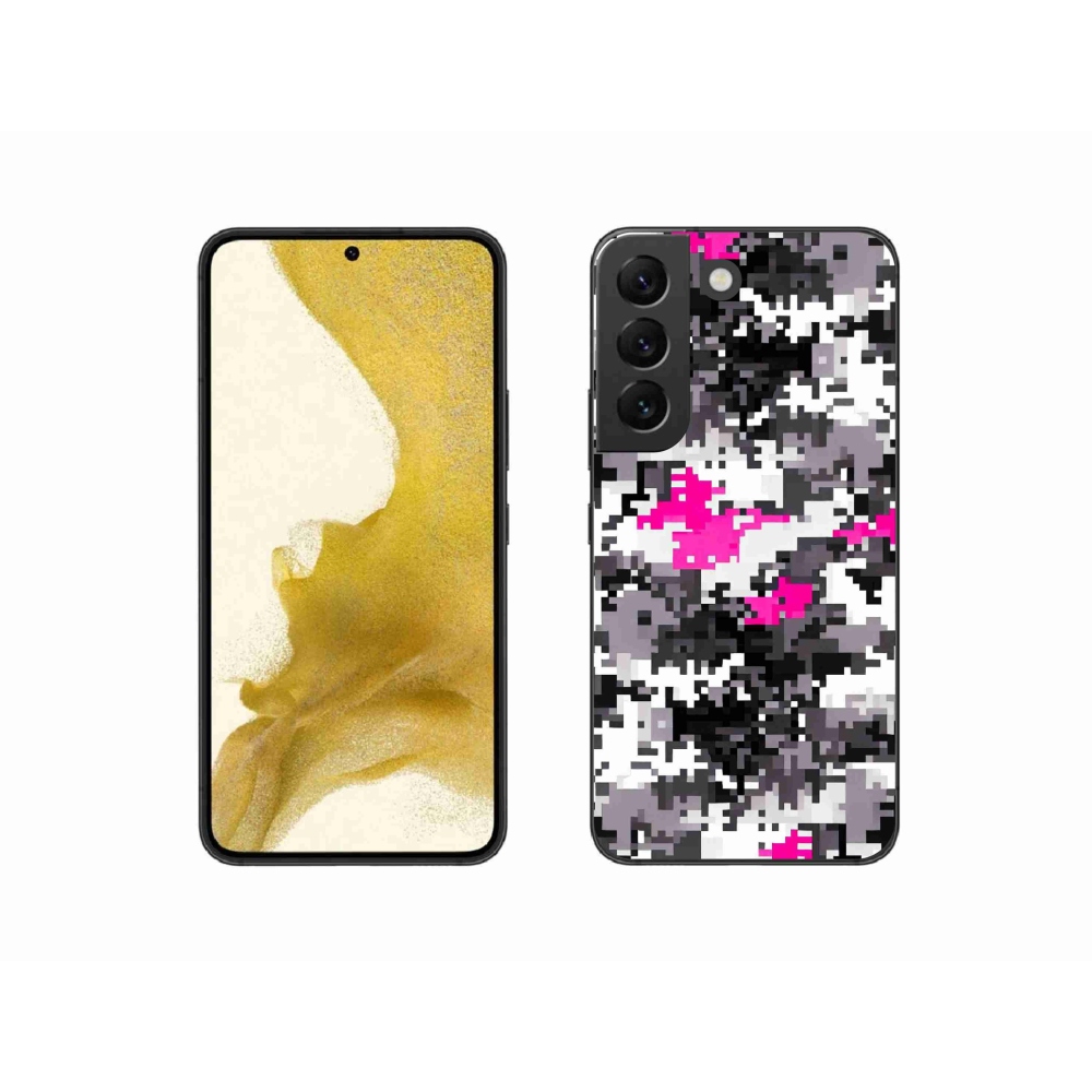 Gelový kryt mmCase na Samsung Galaxy S22 5G - maskáčový vzor 4