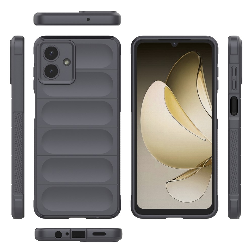 Rugg odolný gelový obal na Samsung Galaxy A07 4G - tmavěšedý