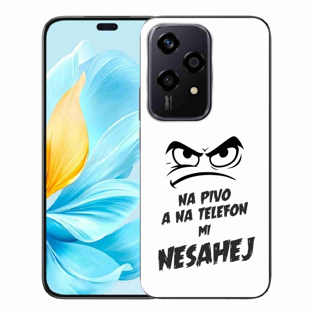 Gelový kryt mmCase na Honor 200 Lite 5G - pivní motiv 2 bílé pozadí