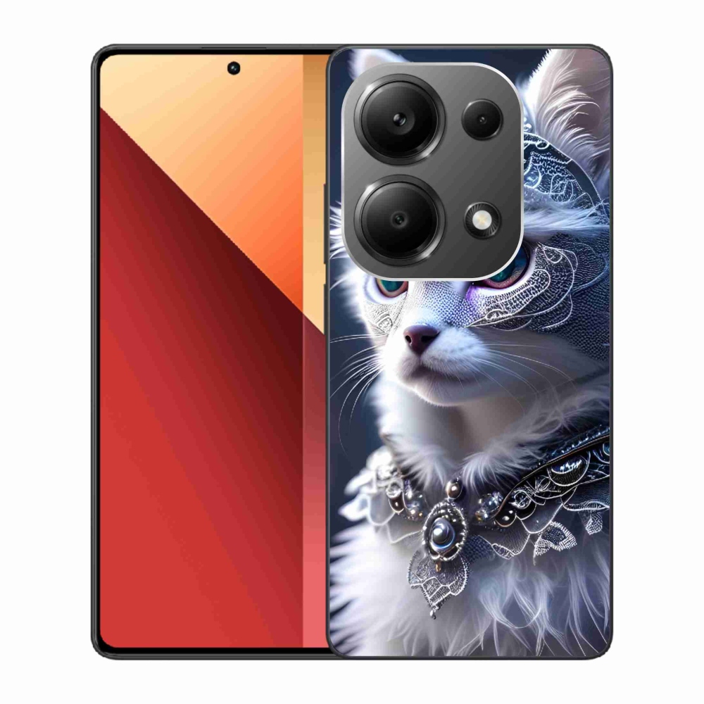 Gelový kryt mmCase na Xiaomi Redmi Note 13 Pro 4G/Poco M6 Pro - bílá kočka
