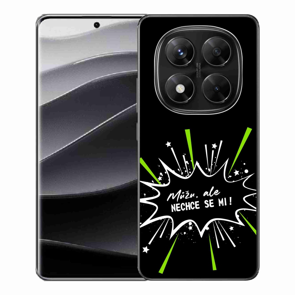 Gelový kryt mmCase na Xiaomi Redmi Note 14 Pro 5G/Poco X7 5G - vtipný text 11 černé pozadí