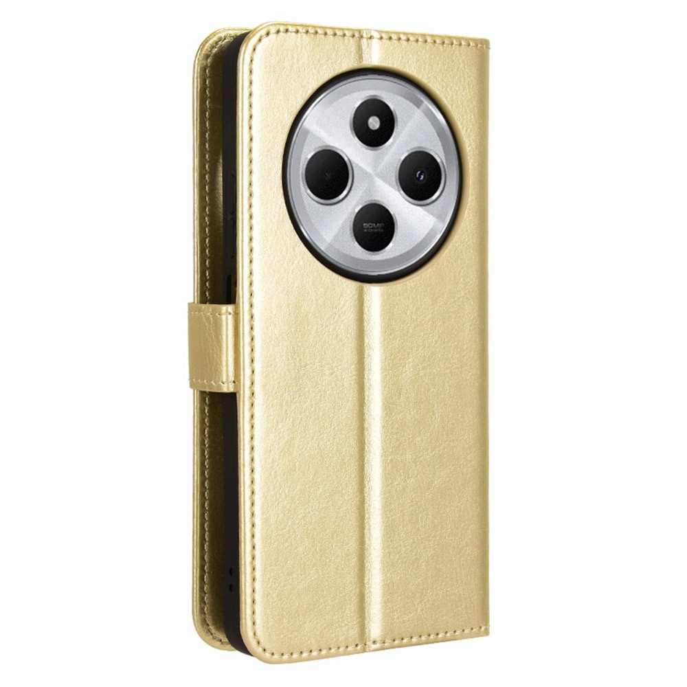 Crazy knížkové pouzdro na Xiaomi Redmi 14C/Poco C75 - zlaté