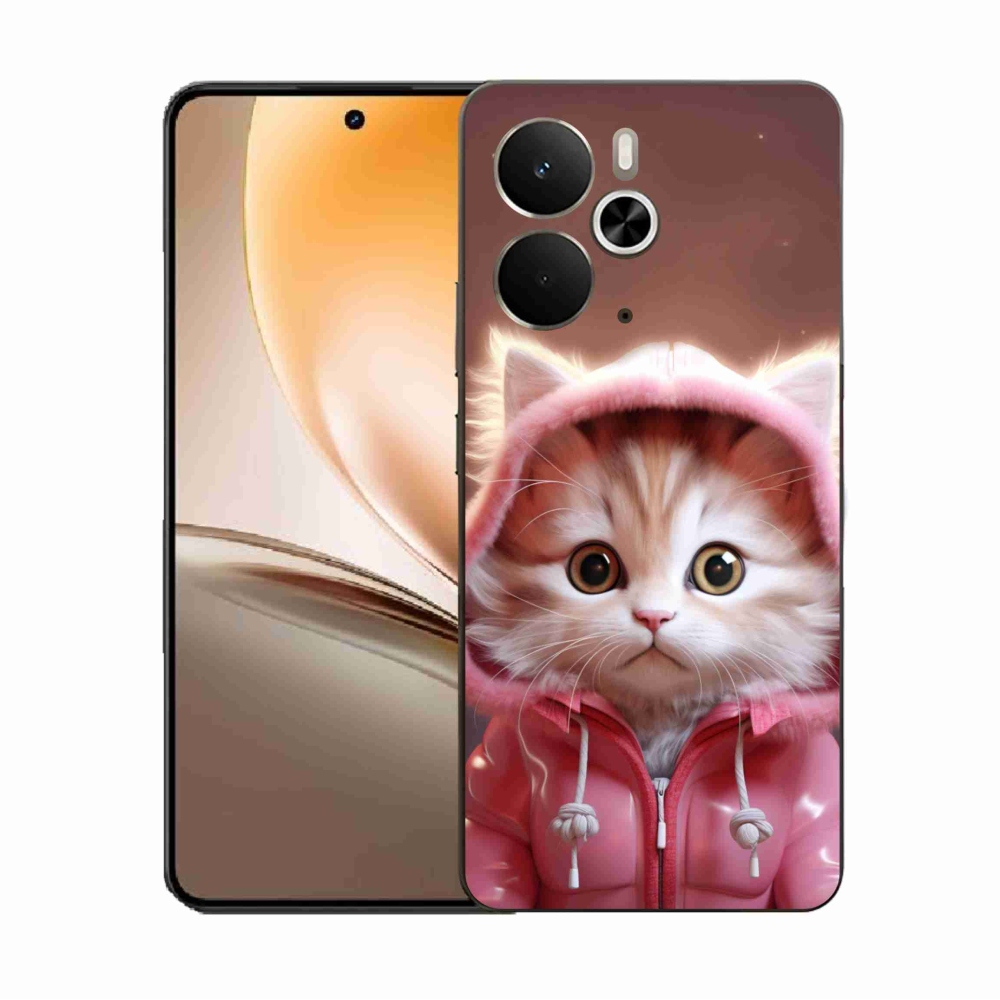 Gelový kryt mmCase na Realme 14 5G - roztomilé kotě 3