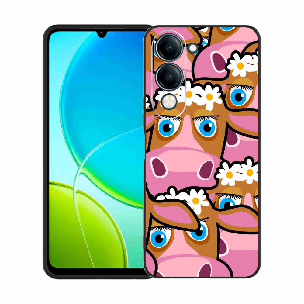Gelový kryt mmCase na Vivo Y29s 5G - kreslené kravičky
