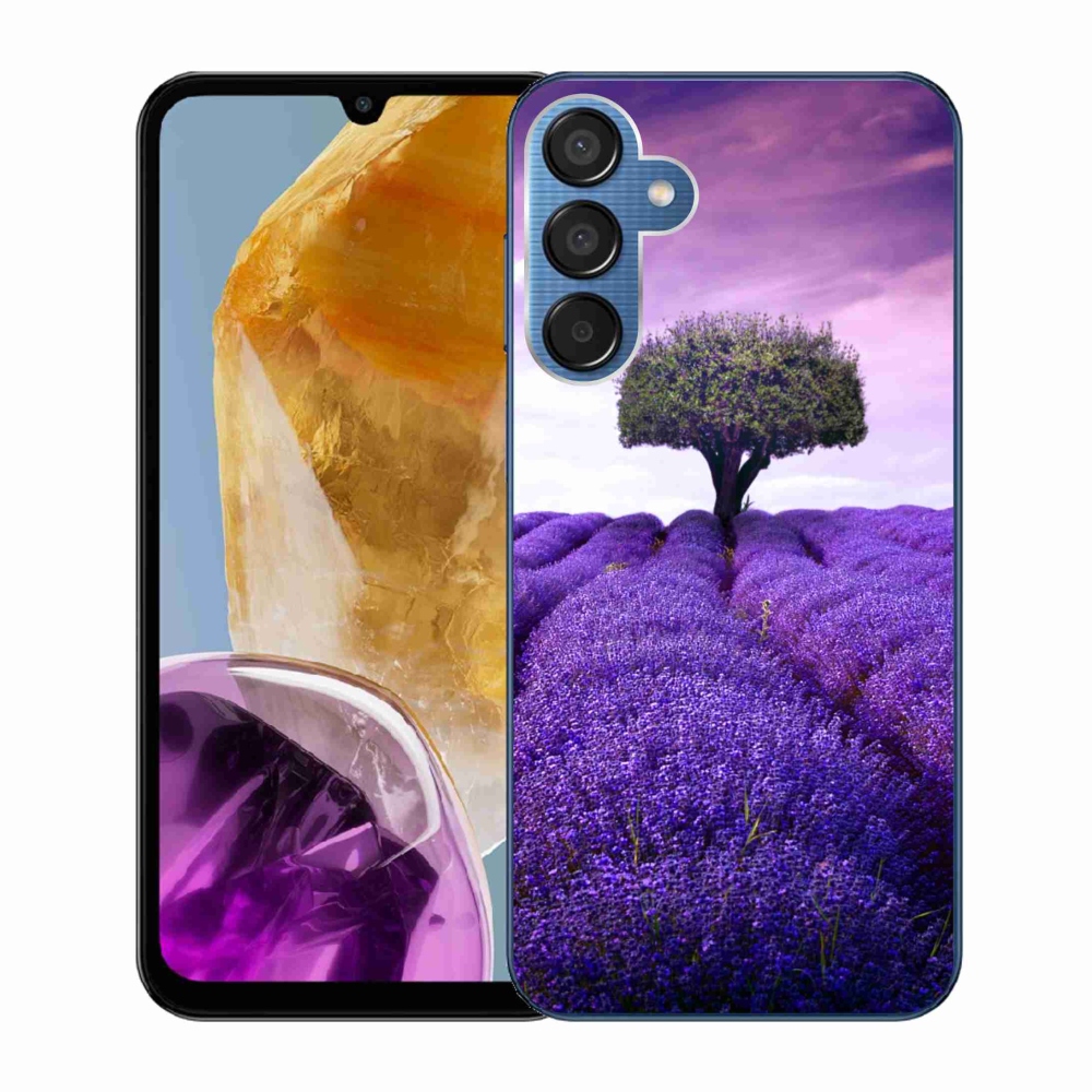 Gelový kryt mmCase na Samsung Galaxy M15 5G - levandulová louka