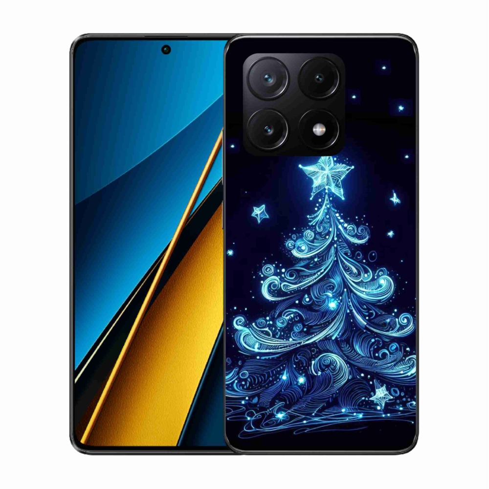 Gelový kryt mmCase na Xiaomi Poco X6 Pro 5G - neonový vánoční stromek 4