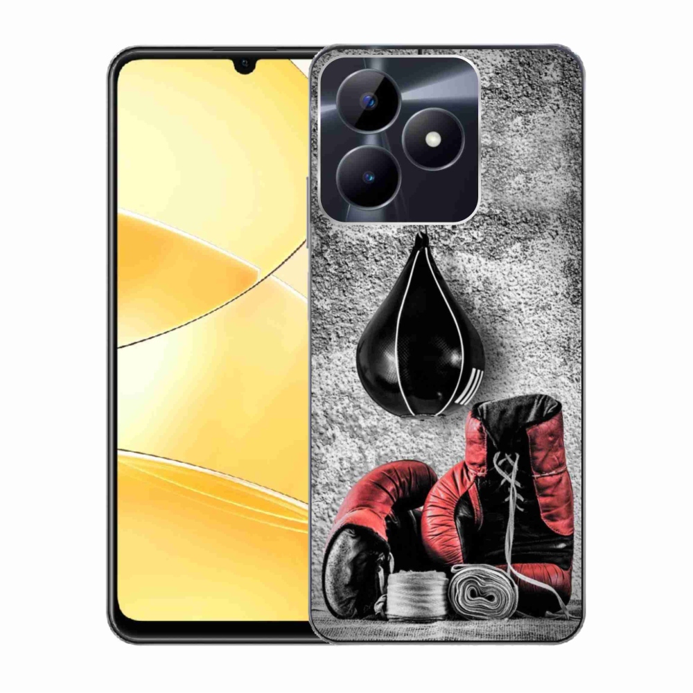 Gelový kryt mmCase na Realme C51/C53 - boxovací pytel a rukavice