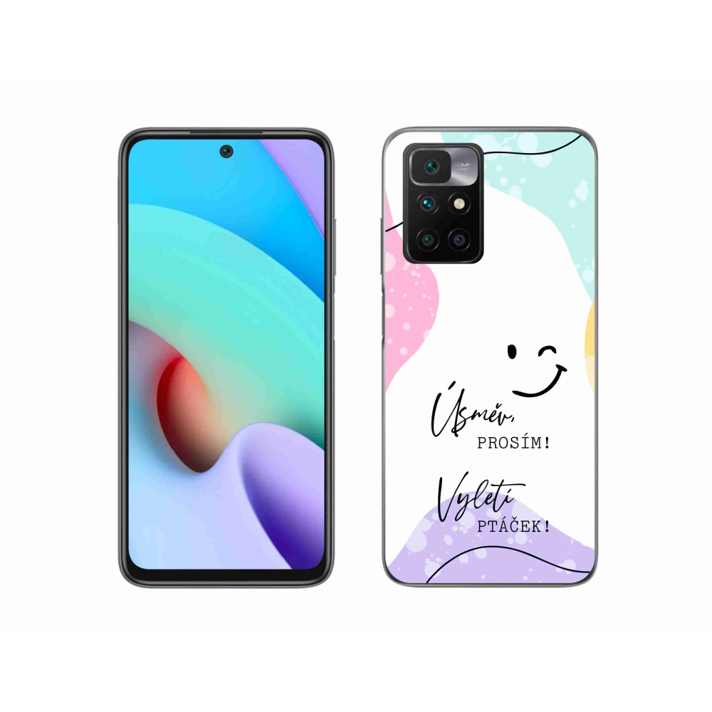 Gelový kryt mmCase na Xiaomi Redmi 10/Redmi 10 (2022) - vtipný text 4 bílé pozadí