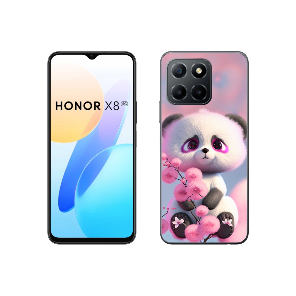 Gelový kryt mmCase na Honor X8 5G/70 Lite 5G - roztomilá panda 1