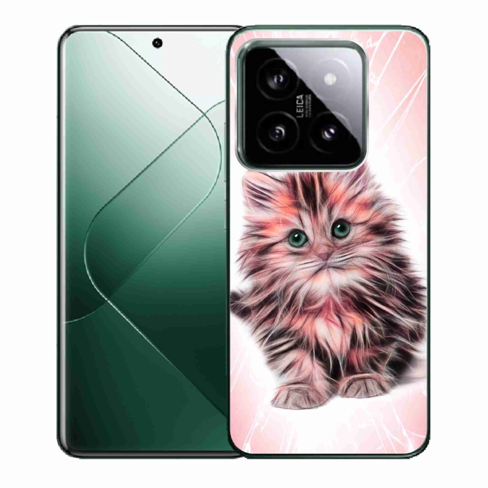 Gelový kryt mmCase na Xiaomi 14 - roztomilé kotě
