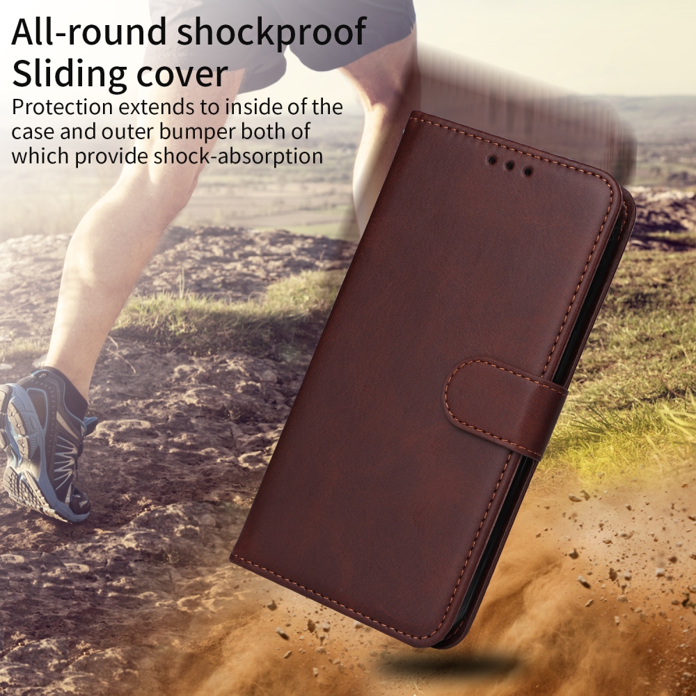 Clots knížkové pouzdro na Xiaomi Poco F7 5G - hnědé