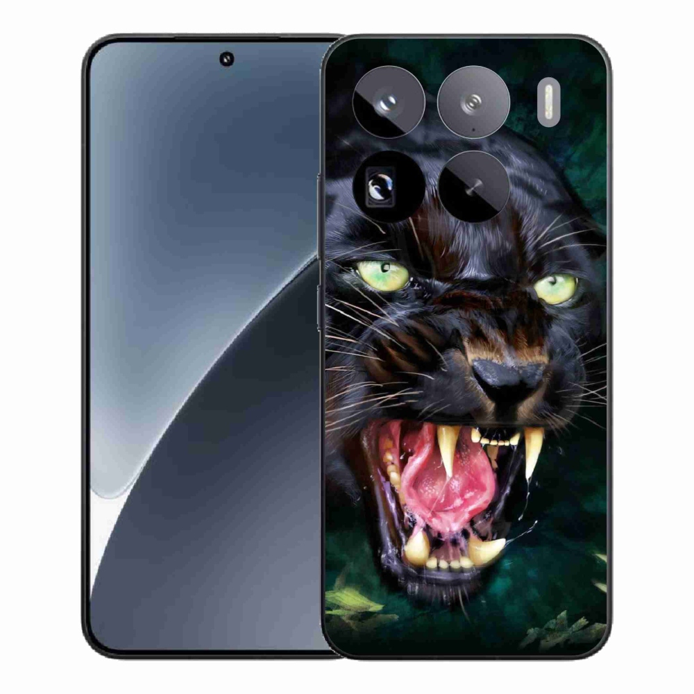 Gelový kryt mmCase na Xiaomi 15 Pro - rozzuřený černý panter