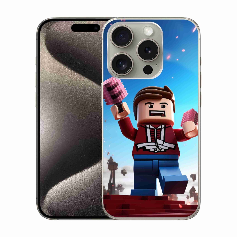 Gelový kryt mmCase na iPhone 15 Pro - roblox 2
