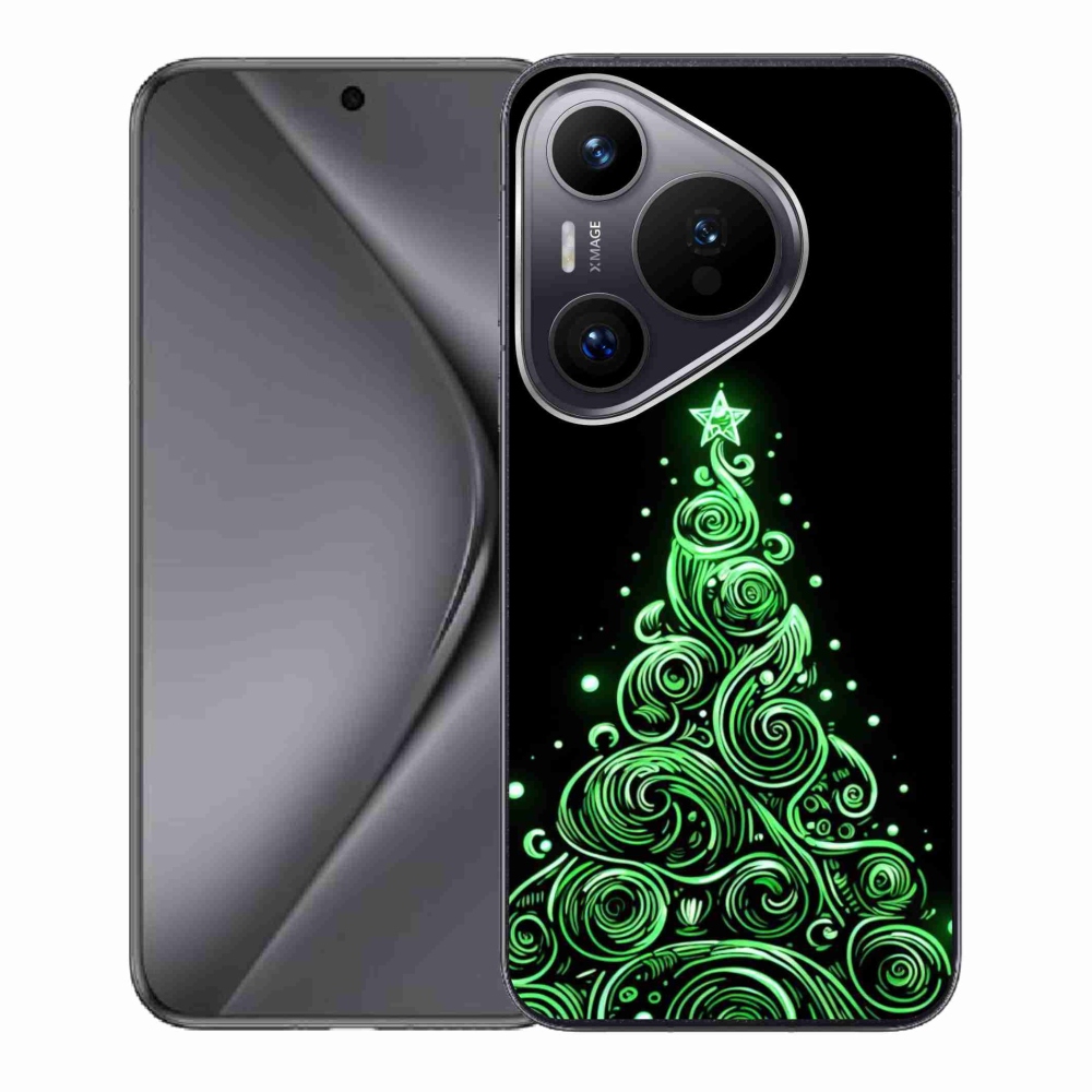 Gelový kryt mmCase na Huawei Pura 70 - neonový vánoční stromek 3