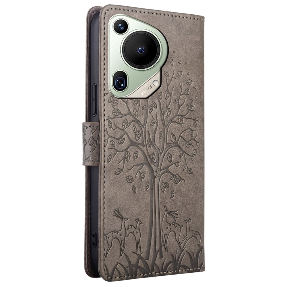 Tree knížkové pouzdro na Huawei Pura 70 Ultra - šedé