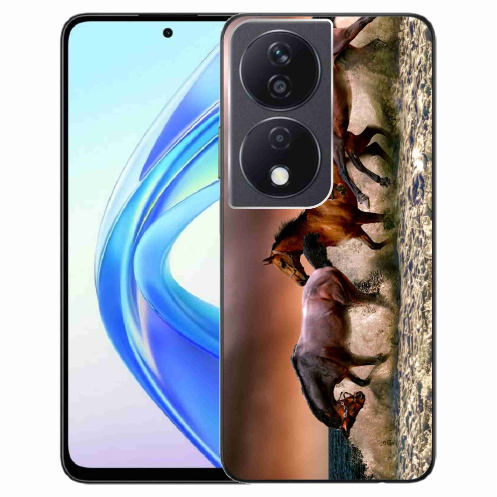Gelový obal mmCase na Honor X7b/Honor 90 Smart - koně 1