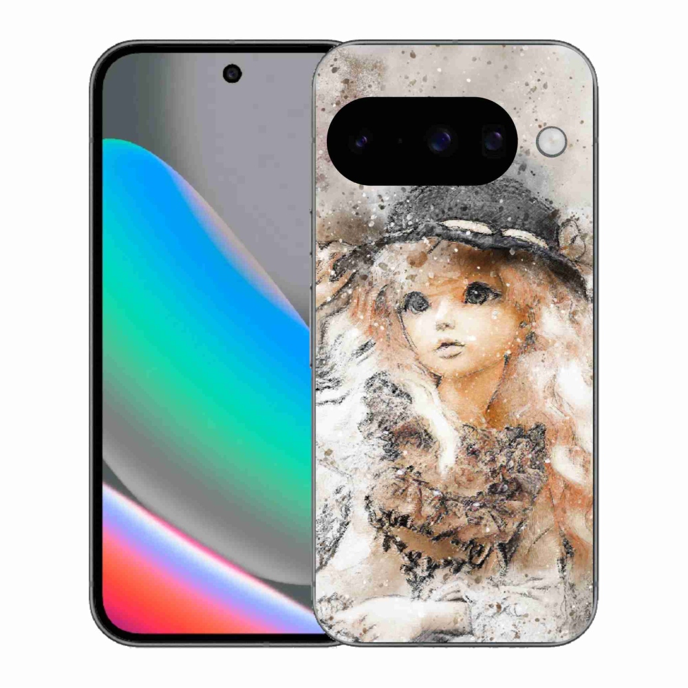Gelový kryt mmCase na Google Pixel 10 - holčička s kloboukem