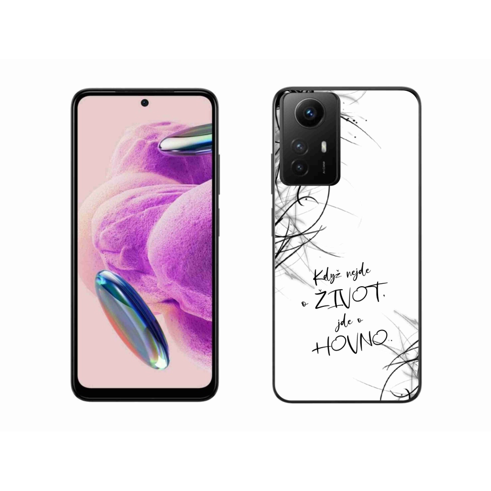 Gelový kryt mmCase na Xiaomi Redmi Note 12S - vtipný text 16 bílé pozadí