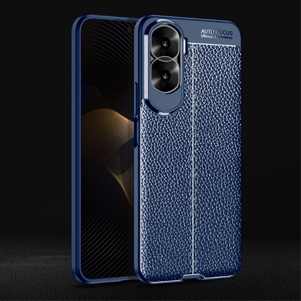 Litchi odolný gelový obal na Honor 90 Lite - modrý