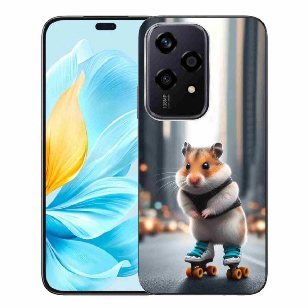 Gelový kryt mmCase na Honor 200 Lite 5G - křeček na bruslích
